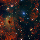 Dust reddening stars (Image: Legacy Survey/NOAO, AURA, NSF)
